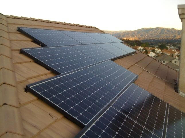 Solar Panels on Tile Roof